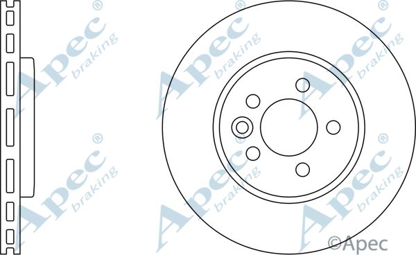 APEC BRAKING Тормозной диск DSK835